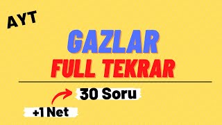 GAZLAR  Gazlar Full Tekrar 30 Soru Çözümü  AYT  11SINIF KİMYA [upl. by Jennine]