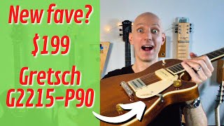 New favorite BUDGET guitar Gretsch G2215P90 Streamliner Junior Jet Club review amp demo [upl. by Cann]