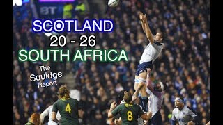 Scotland 20  26 South Africa  The Squidge Report [upl. by Ettellocin]