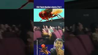 Eega movie reaction by americans 🪰😱 shorts shortsvideo ytshortsindia [upl. by Nehtan]