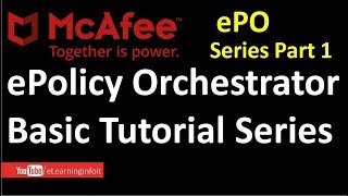 McAfee ePO Server Basic Tutorials Series Part 1 ePO Installation [upl. by Carrelli580]