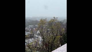 The first snowfall in this winter 2024 London UK [upl. by Thalassa]