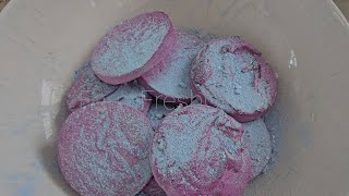 Glassy Discs  Gymchalk  Plaster of Paris  ASMR [upl. by Attiuqihc345]