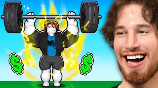 Spending 100000 In Roblox Gym League [upl. by Renick771]