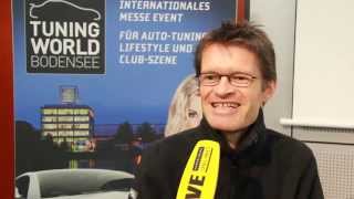 Messechef Klaus Wellmann zur Tuning World Bodensee 2014 in Friedrichshafen [upl. by Llerol663]