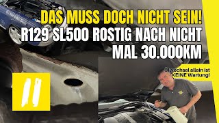 Keine 30000km und trotzdem schon der Gammel im GebälkR129 SL500 [upl. by Notfa]