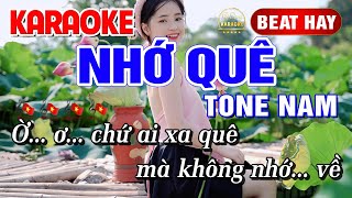 Karaoke Nhớ Quê Tone Nam Beat Gốc Mưa Tràn Về Đất Mẹ Thái Sơn Phối Mới  Y Dung Karaoke Dễ Hát [upl. by Luci]