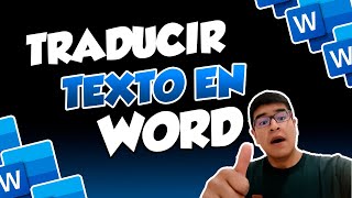 como TRADUCIR TEXTOS en WORD de ESPAÑOL a INGLES [upl. by Ytisahc734]