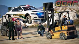 Unsolicited Forklift Oil Changes in GTA RP  OCRP [upl. by Lennod293]