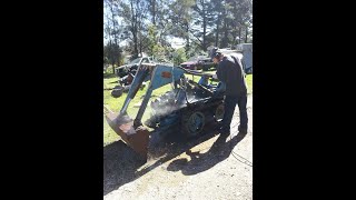 1960s Toselli crawler front end loader Ruggerini motor before bobcats bucket functions mg5 [upl. by Mortensen289]