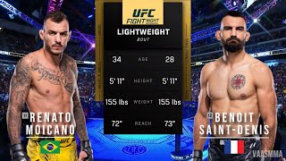 RENATO MOICANO VS BENOIT SAINT DENIS FULL FIGHT UFC PARIS [upl. by Olsewski554]