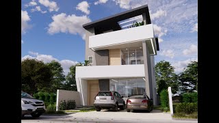 MODERN HOUSE CONCEPT  3Storey Residential no 3 [upl. by Endora]