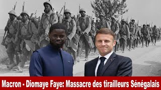 Analyse Macron  Diomaye Faye Massacre des tirailleurs Sénégalais Afrique [upl. by Airtened]