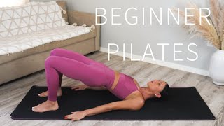 35 MIN FULL BODY PILATES WORKOUT FOR BEGINNERS  No Equipment [upl. by Burty]