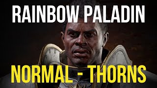 DIABLO 2  HELL Paladin RAINBOW Run  Part Normal Thorns [upl. by Lisbeth]