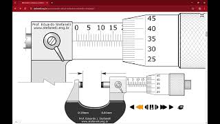 Micrómetro virtual en centésimas de milímetro simulador DIEGO GUTIERREZ ESCOBAR [upl. by Zela511]
