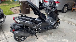 T9 Alexone 150cc Automatic Scooter Moped Complete Walk around [upl. by Estevan51]