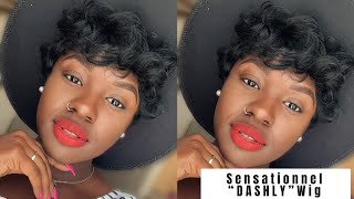 SENSATIONNEL DASHLY WIG REVIEW  SHORT amp SEXY WIG [upl. by Andree]