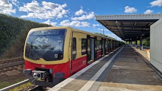 SBahn Berlin  Mitfahrt in der S75 von Lichtenberg bis Wartenberg in der BR 482 Mod 2805 [upl. by Ahsirak]