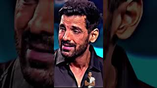 John Abraham Crying On Kbc Show Emotional Scene 😢 johnabraham emotional kbc amitabhbachchan [upl. by Ardna]