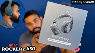 Boat Rockerz 430 Headphone unboxing amp Detail review⚡️40 hours playtime with 40MS low Latency [upl. by Gerick]