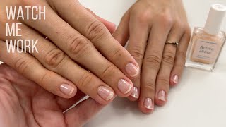 Problem nails with onycholysis Gentle Manicure with Manucurist Active Shine [upl. by Shaia]