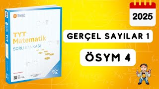 345 TYT MATEMATİK SORU BANKASI ÇÖZÜMLERİ  GERÇEL SAYILAR 1  ÖSYM 4  2025 [upl. by Kirima]