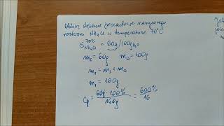 Stężenie procentowe cz4  stężenie procentowe roztworu nasyconego [upl. by Lichter]