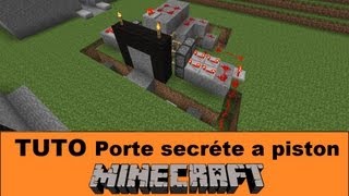 TUTO Porte secrète avec piston  Minecraft FR [upl. by Nil]