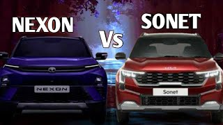 new kia sonet facelift Vs tata nexon facelift comparison features details nexon vs sonet details [upl. by Aldarcy]