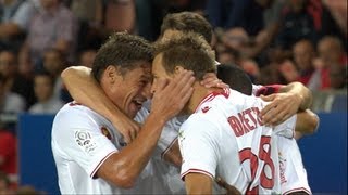 Magnifique but Benoit PEDRETTI 9  Paris SaintGermain  AC Ajaccio 11  20132014 [upl. by Shutz]