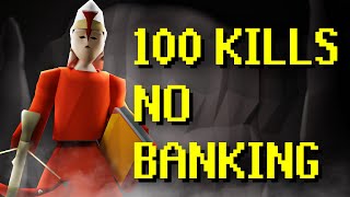 I Killed 100 Players Without Banking [upl. by Airret]