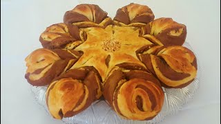 GRAN BRIOCHE BICOLORE CON MARMELLATA E GRANELLA DI NOCCIOLE⭐RITA CHEF [upl. by Khajeh541]