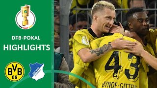 Reus with the golden goal  Borussia Dortmund vs TSG Hoffenheim 10  Highlights  DFBPokal  Rd 2 [upl. by Rosalinde740]