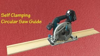 Making a Self Clamping Circular Saw Guide  Kendinden Yapışkanlı Kesim Kılavuzu [upl. by Hillier]