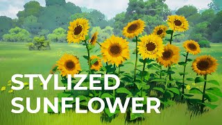 Stylized Sunflower Tutorial [upl. by Anchie]