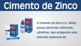 Comercial Cimento de Zinco SS White [upl. by Noyahs]