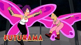 FUTURAMA  Season 9 Episode 6 Butterfly Derby  SYFY [upl. by Dnalkrik]