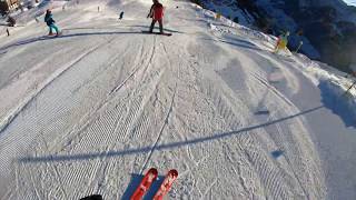 Ski Riederalp Riederfurka Aletsch Arena  First Run in the morning  Top Weather 4K [upl. by Henricks517]