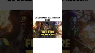 free fire max redeem code 20 december 2024  free fire redem code today freefireredeemcodetoday [upl. by Aisnetroh]