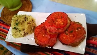 Milanesas de peceto napolitanas con puré especial [upl. by Akierdna491]