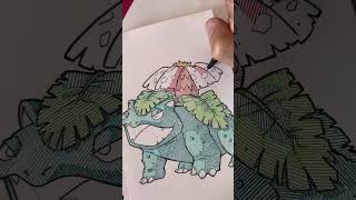 Lets Catch Venasaur Kanto Pokedex art gojosatorufanart artmaterials drawing gojofanart [upl. by Aihsetal203]