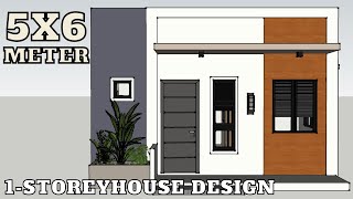 5x6 Meters Small House Design [upl. by Jaime]