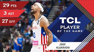 Jose Alvarado 29 PTS  TCL Player Of The Game  PUR vs ITA  FIBA OQT 2024 Puerto Rico [upl. by Clyte]