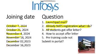 quotInfosys 2022 Batch Joining Offer Letter Acceptance PreTraining and NATS Registration Guidequot [upl. by Bakerman]