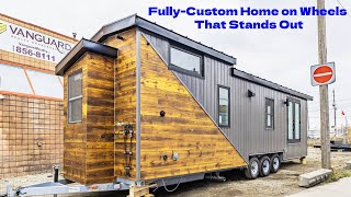 The Pine Needle tiny home is a gorgeous fullycustom home on wheels that stands out [upl. by Clara]