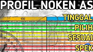 TABEL UKURAN NOKEN AS MOTOR BALAP [upl. by Ennairej713]