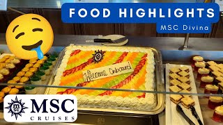 MSC Divina Food Highlights [upl. by Eirrac771]