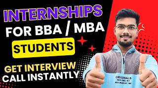 Internships for BBA and MBA Students  Paid Internships  Internships with job offer [upl. by Rhiamon752]