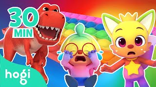 BEST Learn Colors and Sing Along with Hogi｜Pop It Boo Boo Dinosaurs for Kids｜Hogi Pinkfong [upl. by Wernher]